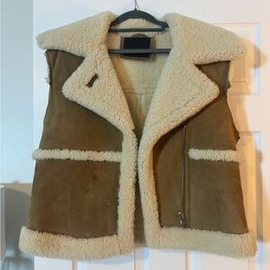 ALLSAINTS shearling vest!